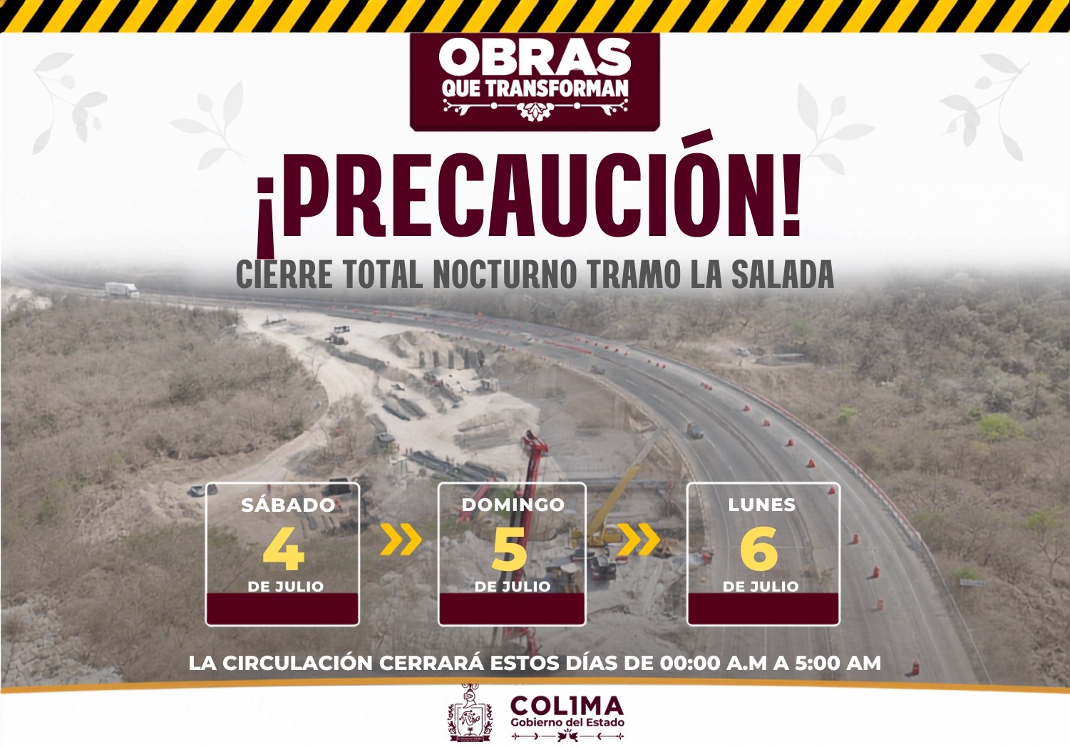 En este momento estás viendo Seidum Colima informa cierre total nocturno en ‘La Salada’este sábado, domingo y lunes