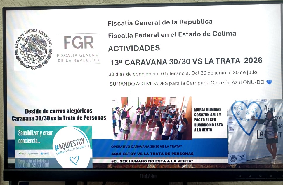 En este momento estás viendo Participa FGR en 13ª edición de la caravana 30/30 contra la trata de personas en Colima