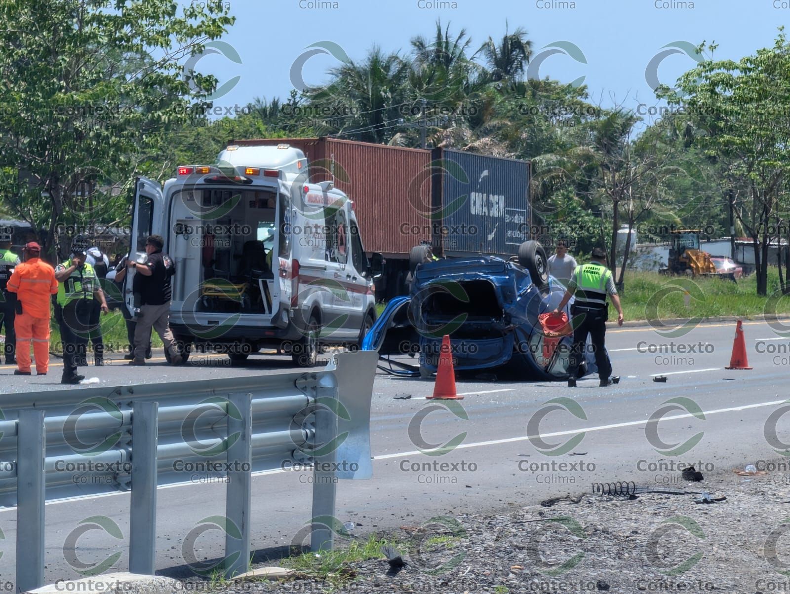 En este momento estás viendo Trágico accidente en la autopista Colima–Manzanillo: hay un fallecido y tres lesionados