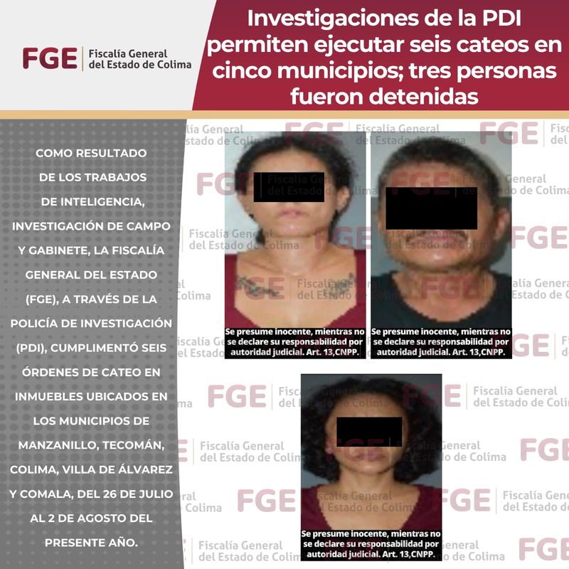 En este momento estás viendo Investigaciones de la PDI permiten ejecutar seis cateos en cinco municipios; tres personas fueron detenidas