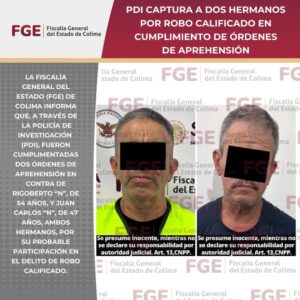Lee más sobre el artículo Capturan a dos hermanos por robo calificado