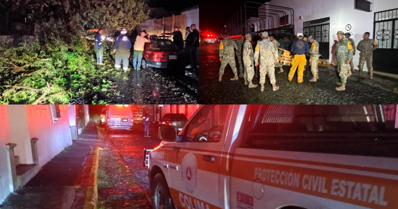 En este momento estás viendo Lluvias y viento dejan 34 incidentes en seis municipios de Colima