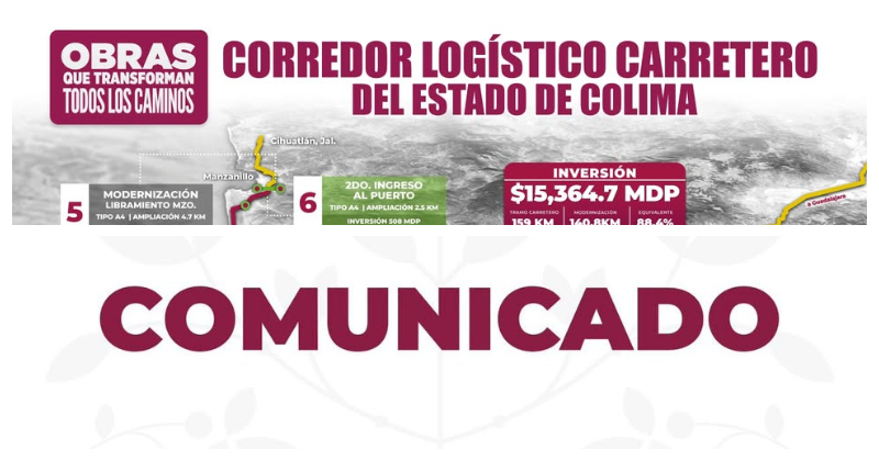 En este momento estás viendo Solo vehículos pesados pagarán cuota en el Corredor Logístico Colima-Manzanillo; automóviles seguirán circulando sin peaje