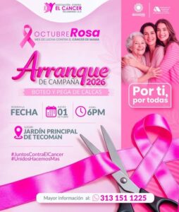 Lee más sobre el artículo Octubre Rosa 2026 tendrá actividades durante todo el mes en Tecomán