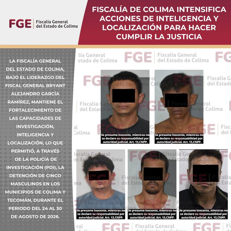 En este momento estás viendo Fiscalía de Colima intensifica acciones de inteligencia y localización para hacer cumplir la justicia