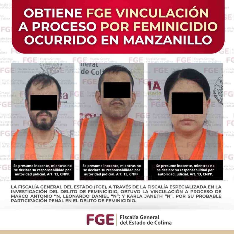 En este momento estás viendo Obtiene FGE vinculación a proceso por feminicidio ocurrido en Manzanillo