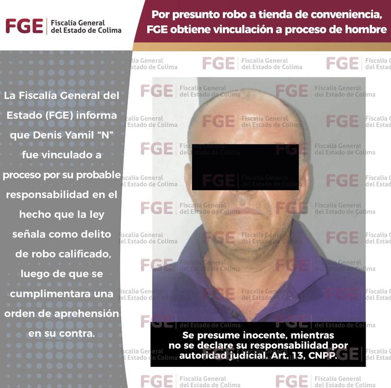 En este momento estás viendo Por presunto robo a tienda de conveniencia, FGE obtiene vinculación a proceso de hombre