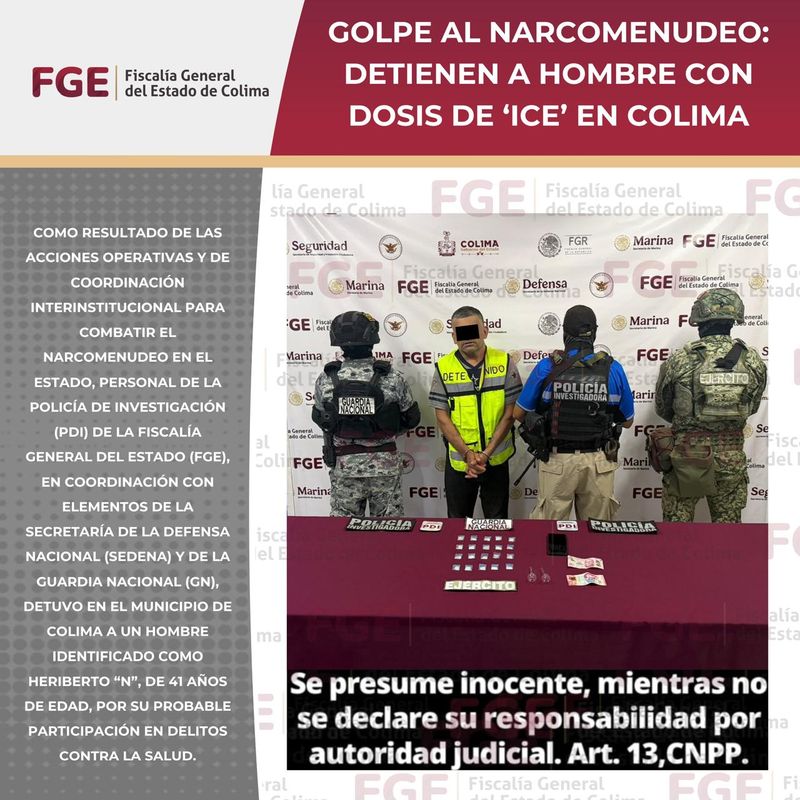 En este momento estás viendo Golpe al narcomenudeo: detienen a hombre con dosis de narcótico en Colima