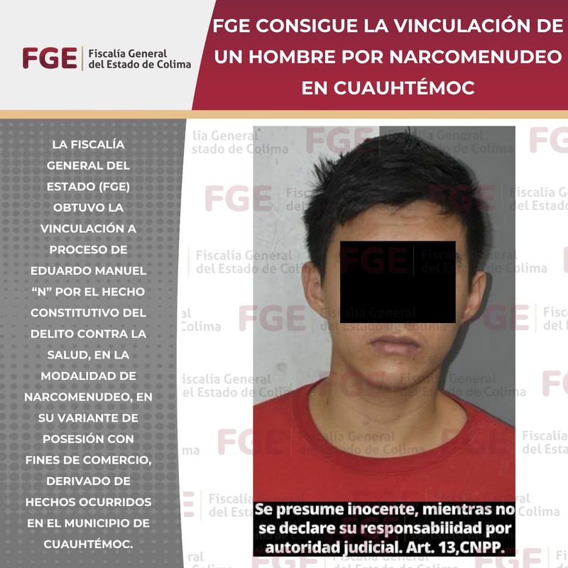 En este momento estás viendo FGE consigue la vinculación de un hombre por narcomenudeo en Cuauhtémoc