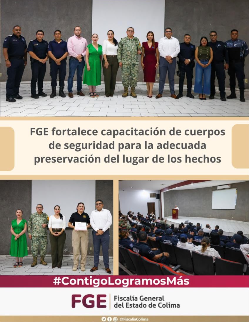 En este momento estás viendo FGE fortalece capacitación de cuerpos de seguridad para la adecuada preservación del lugar de los hechos