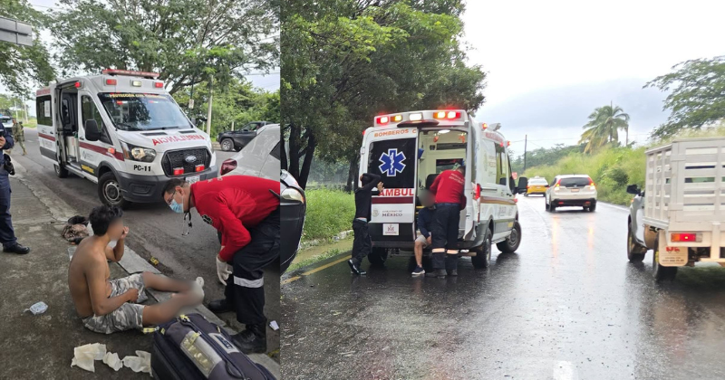 En este momento estás viendo Atienden dos accidentes viales en Cuauhtémoc; trasladan a un hombre al hospital