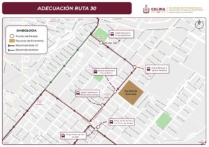 Lee más sobre el artículo Subsemov Colima modifica trayecto de la ruta 30, por nueva sede universitaria
