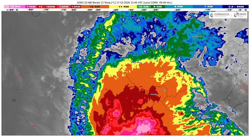 En este momento estás viendo Trudy generará lluvias intensas en Colima y Michoacán, y muy fuertes en Jalisco y Nayarit