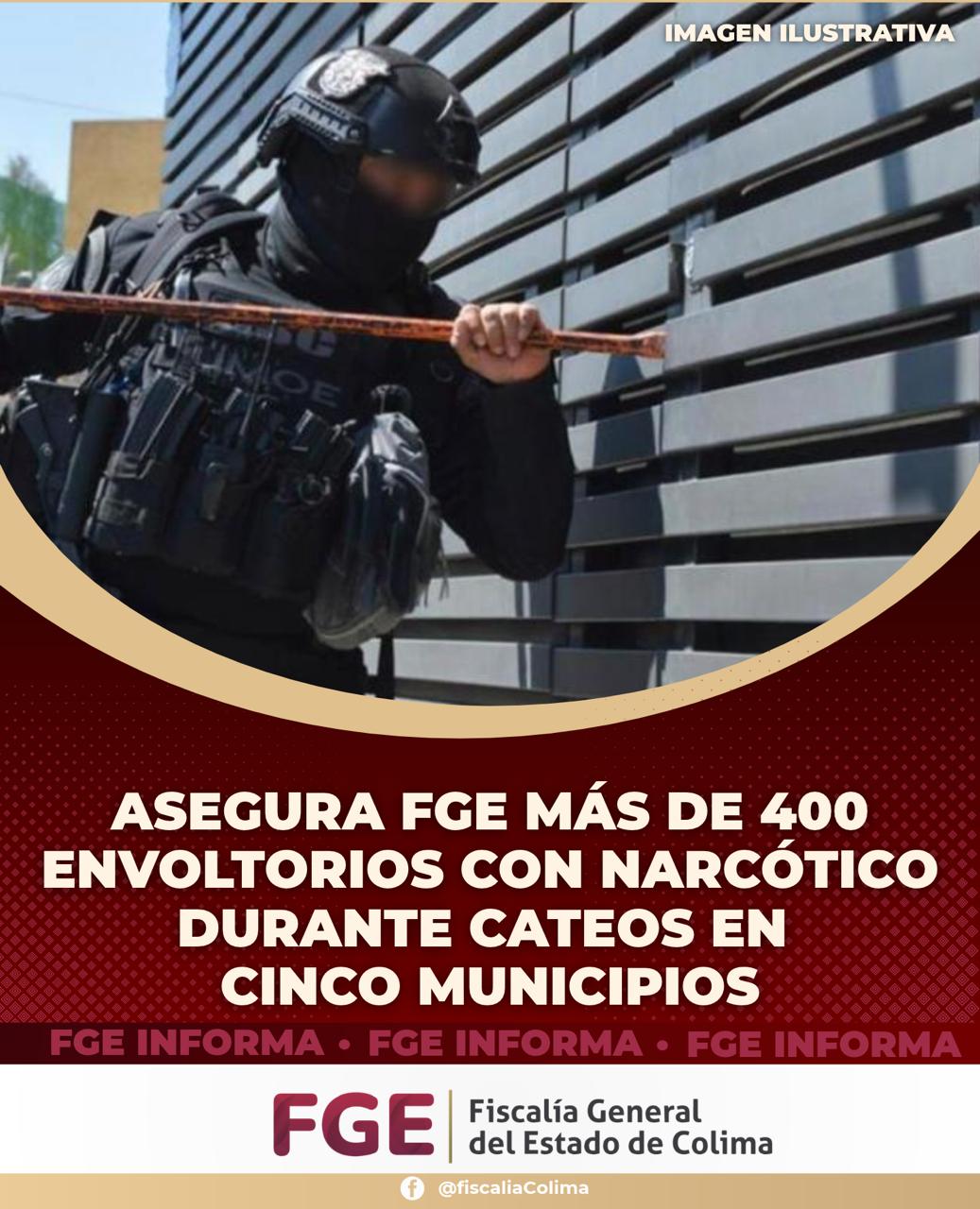 En este momento estás viendo Asegura FGE más de 400 envoltorios con narcótico durante cateos en cinco municipios