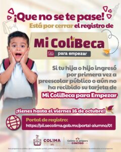 Lee más sobre el artículo Bienestar invita a registrar a niñas y niños de preescolar en ‘Mi ColiBeca para Empezar’; cierra este viernes