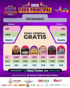 Lee más sobre el artículo Feria de Colima ofrecerá 6 conciertos gratuitos y habrá zona preferente en el Foro Principal