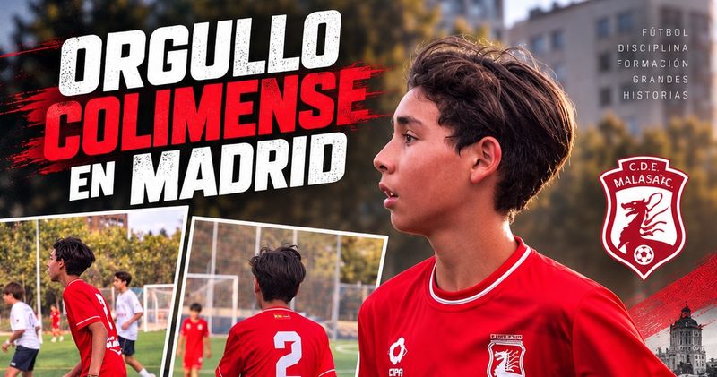 En este momento estás viendo De Pachuca a Madrid: futbolista colimense de 14 años ficha con club español